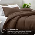 thumbnail image 2 of Bare Home Goose Down Alternative Comforter Set - 2 Piece Set - Twin/Twin XL, Cocoa, 2 of 7
