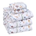 thumbnail image 1 of RUVANTI 100% Cotton Split King Sheets, Percale Sheet Set, Fern Class, 1 of 5