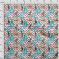 thumbnail image 4 of oneOone Rayon Dark Peach Fabric Beach Sewing Material Print Fabric By The Yard 56 Inch Wide, 4 of 4