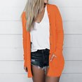 thumbnail image 2 of AherBiu Womens Cardigan Tops Long Sleeve Open Front Mid-Long Outwear with Pockets Spring Clothes, 2 of 6
