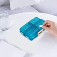 thumbnail image 1 of Vitamin Organizer 8 Compartments Pill Box | Portable Travel Medicine Case | Small Unique Shape Storage Container for Vitamins, Supplements, Pills | Waterproof Daily Organizer for Home,, 1 of 7