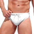 thumbnail image 1 of Men's Hawaii Soft Swimming Trunks - Triangle Swimsuit - Lace Up - Beach/Seaside - Polyester Spandex - S-XXL, 1 of 4