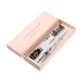 thumbnail image 1 of Retro Glass Dip Ink Pen Set Vintage Quill Pen Calligraphy Crystal Writing Signature Ink Dipped Pen with 2 Nibs & Pen Holder in Gift Box for Handwriting Student Friends Lovers, 1 of 9
