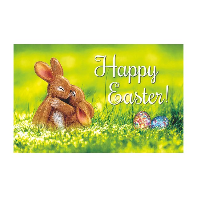 Agiferg Easter Banner Holiday Decorations Eggs Bunny Banner Cloth Holiday Party Photo Background