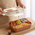 thumbnail image 4 of Boovnll Bento Box with Lid， Stackable Leak-Proof for Bento Box Adult Kids Dishwasher Safe, Drop-Proof, Portable, Work Sports Camping Potlucks Bento Box for Kids Adult, 4 of 6