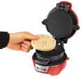 thumbnail image 3 of Hamilton Beach Breakfast Sandwich Maker Kitchen Counter Top Press, Red | 25476, 3 of 5