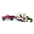 thumbnail image 1 of Schleich Pick Up with Horse Box Play Vehicle, 1 of 9