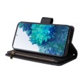 thumbnail image 2 of Case for Samsung Galaxy S20 FE 5G/4G Cover Zipper Pocket Wallet Case Magnetic Protective - Black, 2 of 5