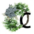 thumbnail image 1 of Unique Last Name Year Round Front Door Wreath With Bow Welcome Sign Garland 26 Letter Farmhouse Wreath For Front Door Spring All Seasons Outside Hanger, 1 of 3