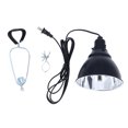 thumbnail image 2 of Reptile Light Fixture, Easy Operation Reptile Deep Dome Fixture Heat Resistant Versatile US Plug 110V Rotatable  for E26 UVA UVB Bulb, 2 of 7