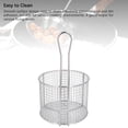 thumbnail image 3 of Panier de Friture pour Portions de Croustilles, Panier Rond pour Frites, Passoire de Présentation des Aliments, Outil de Cuisson pour Pommes de Terre pour la Friture et le Service des Aliments, 3 of 7