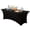 Black, variant on Meitianfacai 4FT Table Cloth For Rectangular Fitted Events Stretch Champagne Table Covers Washable Table Cover Spandex Tablecloth Table Protector For Party Wedding Cocktail