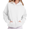 thumbnail image 2 of MeetoTime Sweat à Capuche à Manches Longues pour Femmes, Polaire, Grande Poche, Pull, 2 of 6