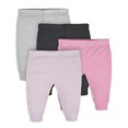 thumbnail image 1 of CHOK Baby Girls Essential Pants  4-Pack  (Newborn - 24 Months), 1 of 7