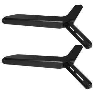 HAMPPLIES 2Pcs noir TV Stand avec le Mont Pas de forage Space Sauver TV Titulaire du tableau