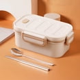 thumbnail image 1 of Clearance! Student And Chilren Lunch Box, 1000 ML 3-Compartment 2 Layer Bento Lunch Box For Kids, Lunch Containers For Adults Come, Leak Proof, Microwaveable Feature Browsing History Sale&Deal #86, 1 of 7