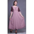 thumbnail image 2 of Bimba Anarkali Long à Imprimé pour Femmes Tunique Ethnique Indienne Décontractée, 2 of 6