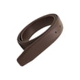 thumbnail image 3 of Sangle de Ceinture Durable pour Hommes, 33mm de Large Sans Boucle Réglable avec Trous Ceinture DIY Marron, 3 of 8