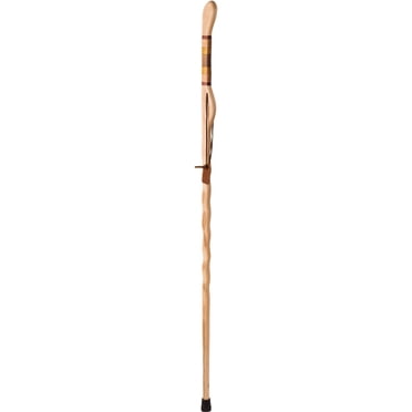 Brazos Bâton de Marche Torsadé en Bois Hickory Texas Safari de 58 Pouces, Randonnée Randonnée, Fabriqué aux É.-U.