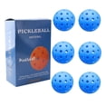 thumbnail image 1 of Thinsony 6 Pieces/Set Professional Pickleball Replacement 40 Holes Reusable Training Pickle Balls Assorted Kit Birthday Gift Blue, 1 of 9