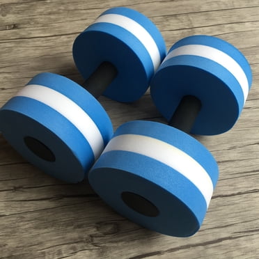 PVCS 2pcs Water Aerobics Dumbbells EVA Aquatic Barbell Fitness Aqua Pool Exercise