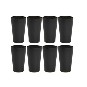 Gobelets en Plastique Gobelet avec Paille Gobelet à Motif Léger Gobelet d'Eau Ensemble de Huit Gobelets Indestructibles Gobelets Réutilisables pour Cuisine Gobelet pour Famille Fête Gobelet d'Extérieur