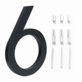 thumbnail image 1 of Large 5.6\" Modern Floating House/Door Numbers 12mm Brushed Stainless Steel, 1 of 5