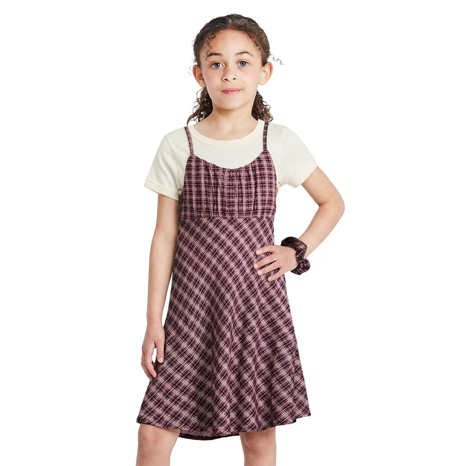 Ensemble 3 pièces avec t-shirt et robe George pour filles