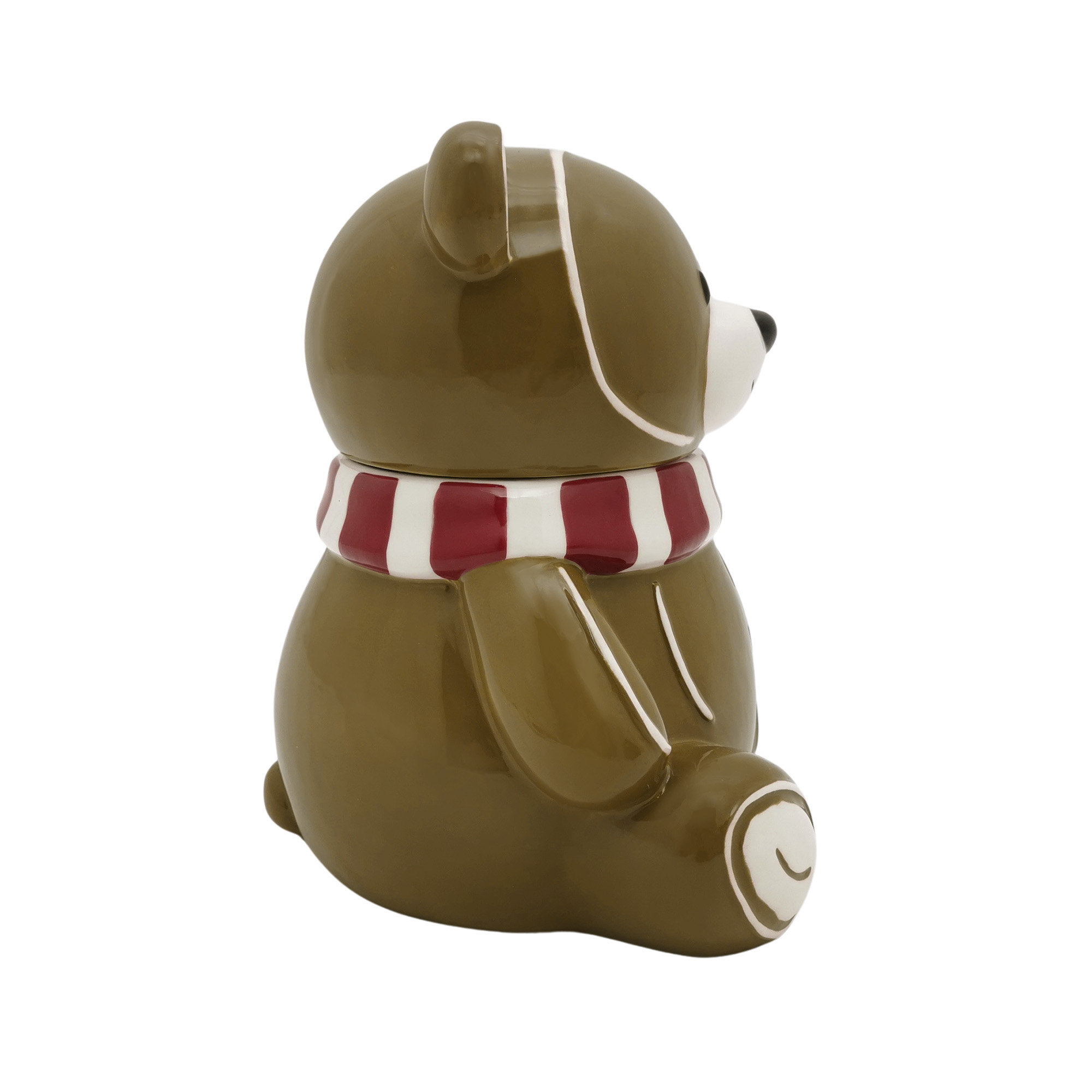 Holiday Time Cranberry Spice Kids Collection jarre à biscuits en terre cuite en forme d'ours