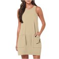 thumbnail image 1 of FAIWAD Robes d'Été pour Femmes 2024 Décontractées Sans Manches Robe Débardeur d'Été avec Poches Robe Mini Bohème de Plage, 1 of 7