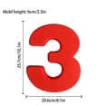thumbnail image 2 of Leutsin Perfect Number Shape Cake Molder Silicone Digital Cake Mold Cake Numbers Shape, 2 of 2