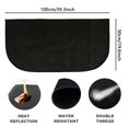 thumbnail image 2 of MesaSe Tapis de Cheminée Demi-Rond Ignifuge Ignifuge Noir 20” x 39”, 2 of 11