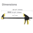 thumbnail image 4 of WorkPro 12-Inch Ratcheting Bar Clamp and Spreader, 4 of 7