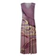 thumbnail image 4 of TJAZFJPA Robe Femme Mode Printemps et Été Imprimée Sans Manches Col en V Fermeture Éclair Latérale Style Robe de Soirée Grande Taille Robes Formelles, 4 of 5