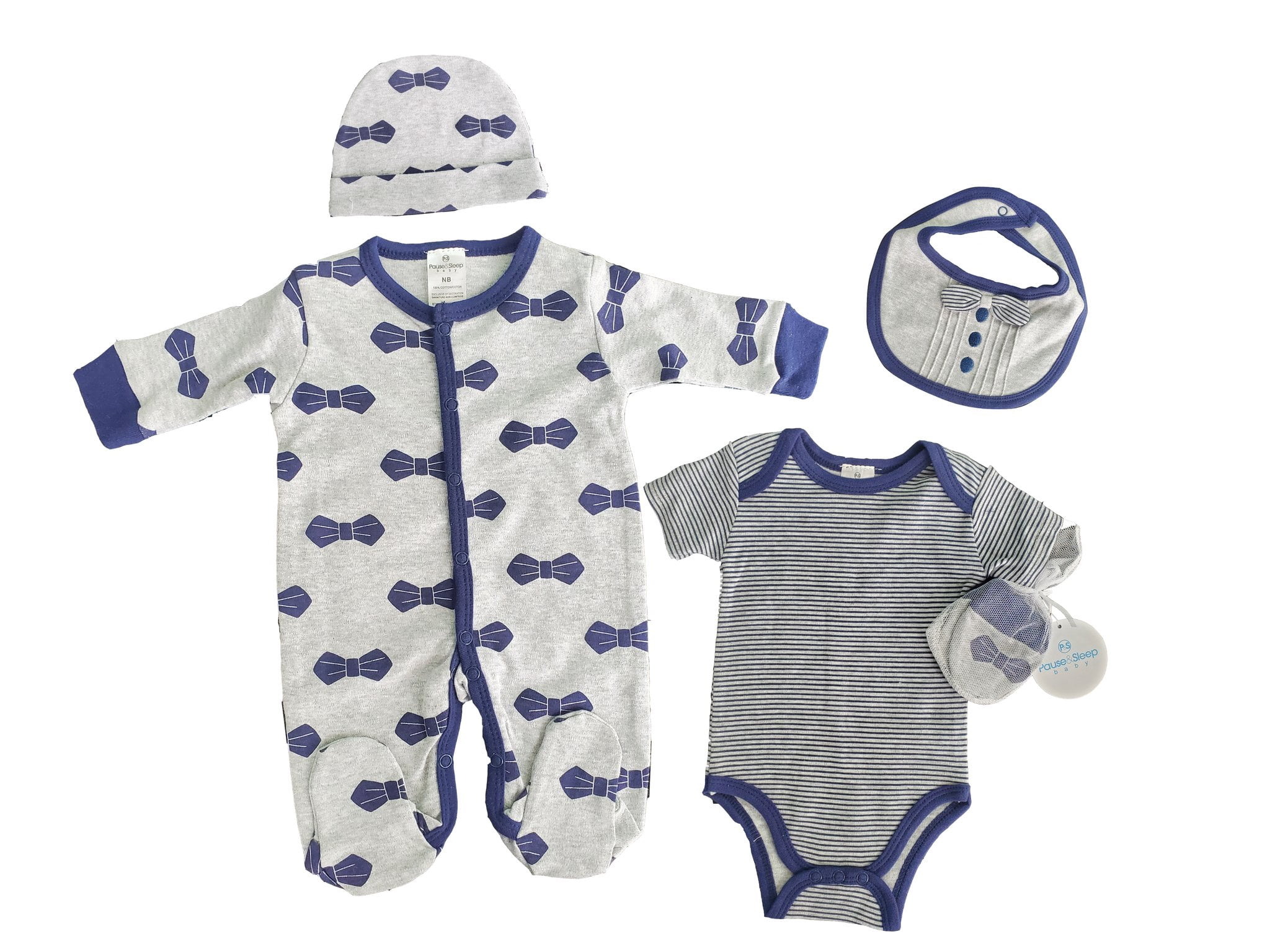 5pc Cotton Baby sleepwear set suit Newborn