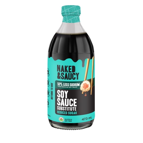 Naked & Saucy Low Sodium Coconut Aminos, Soy-Sauce Substitute, 473mL