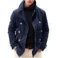 thumbnail image 1 of Pisexur Veste en Jean pour Hommes, Veste en Denim pour Hommes Mode Lavée Classique Décontractée Usée Déchirée Coupe Ajustée Veste Trucker, 1 of 3