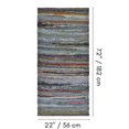 thumbnail image 3 of Fabstyles Premium 100% Cotton Rug, Handmade Area Rag Rug for Living Room, Hallway, Patio, 3 of 3