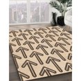 thumbnail image 3 of Ahgly Company Machine Washable Indoor Round Transitional Golden Blonde Gold Area Rugs, 7' Round, 3 of 7