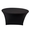 thumbnail image 4 of GUOOL Stretch Round Tablecloth Table Cover for Weddings Bars Party Outdoor DJ Black 152x75cm, 4 of 9