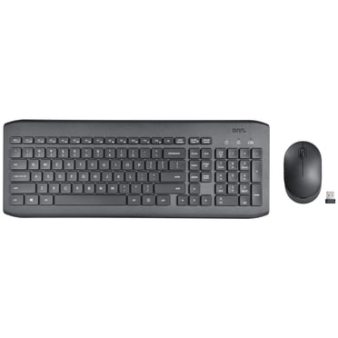 onn. 100009054 Wireless 104 Keys Full Keyboard and 5-Button Mouse