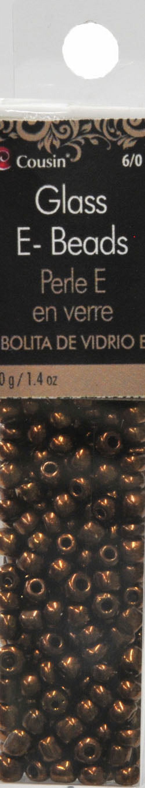 Cousin Corporation of America Cousin Glass Brown 6/0 E-Beads