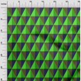 thumbnail image 3 of oneOone Cotton Poplin Twill Green Fabric Geometric Craft Projects Decor Fabric Printed By The Yard 56 Inch Wide, 3 of 4