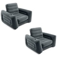 thumbnail image 1 of INTEX Fauteuil-Lit Gonflable Escamotable/matelas Pneumatique Format Simple (Lot de 2), 1 of 8