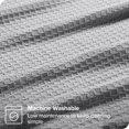 thumbnail image 3 of Bare Home Waffle Blanket - 100% Cotton - Lightweight & Breathable, 3 of 7