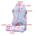 thumbnail image 2 of fastboy Swivel Computer Gaming Chair Cover Stretch Armchair Cover Pink Flower, 2 of 9