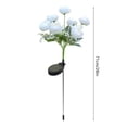 thumbnail image 3 of PEONAVET Plastics Floor Lamp Outdoor Solar Peony Flower Lantern 7 Heads LED Simulation Flower Waterproof Lights For Garden Decoration In Paths Yards And Terraces, 3 of 6
