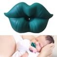 thumbnail image 4 of Pacifiers Silicone Pacifier Easy to Clean Ages Newborn & Up Children Dark Green, 4 of 8