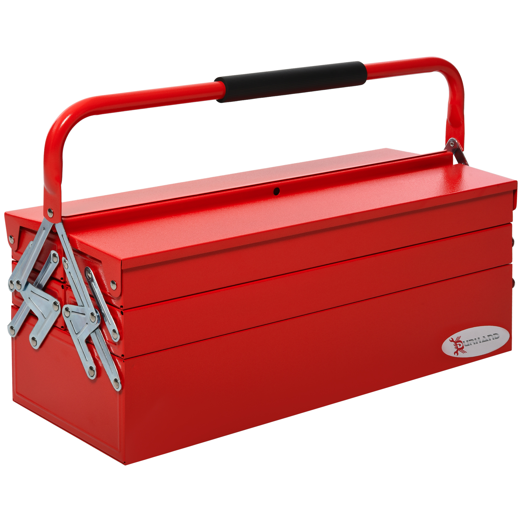 DURHAND Coffre à Outils en Métal Portable Armoire à Outils en Acier avec Poignée