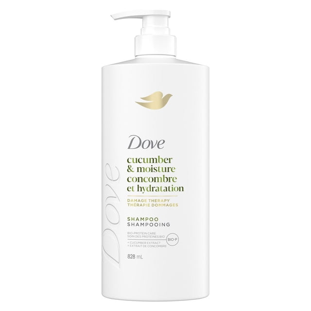 Dove Shampooing Concombre et Hydratation Soin des Protéines Bio, 828 ml
